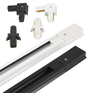 2-проводной Алюминиевый рельс толщиной 0,5 метра, светодиодный рельс с разъемами, Универсальные рельсы, рельсовые светильники