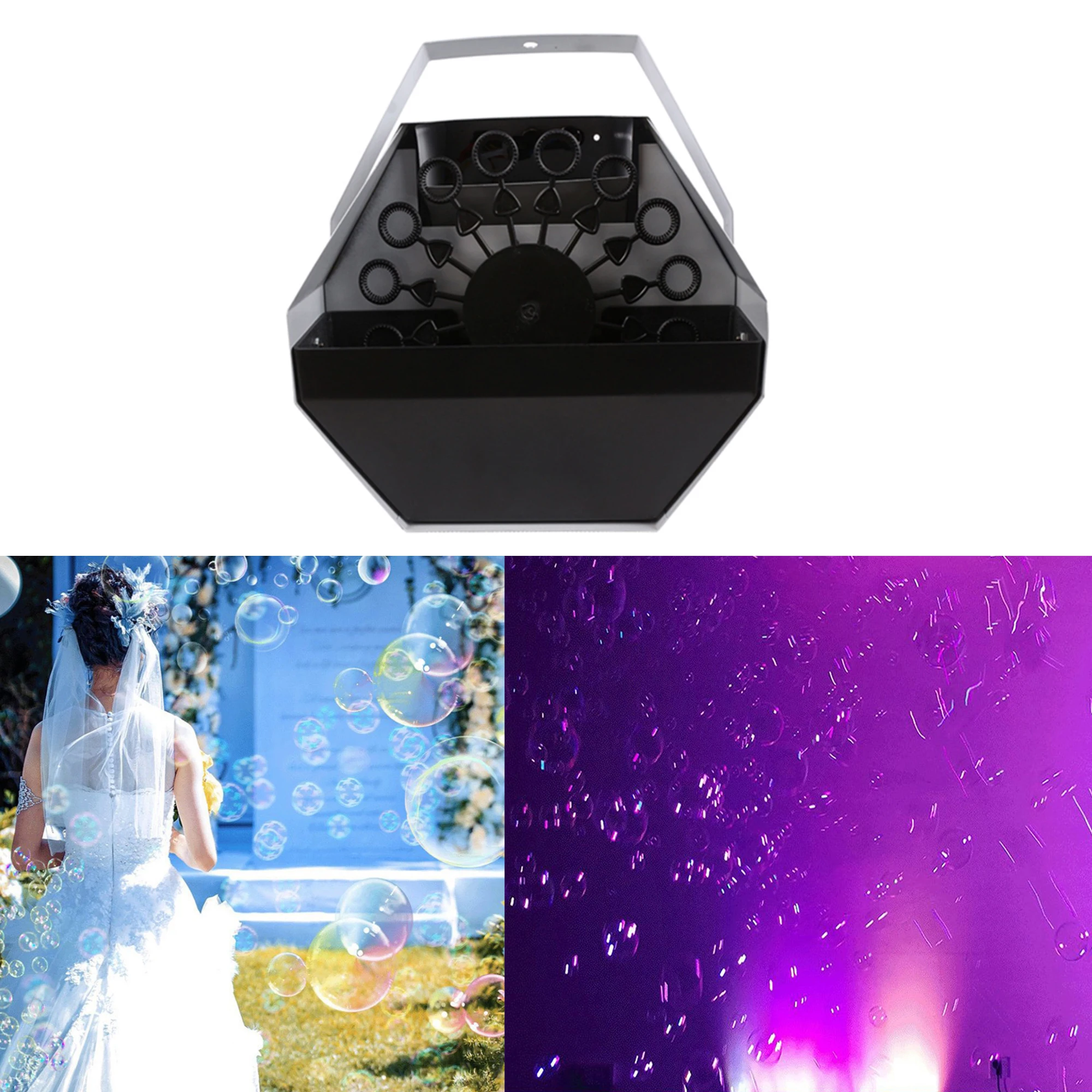 60W 0.75L Small Auto Bubble Machine Auto High Output Effect Bubble Machine Maker Blower for DJ Bar /Stage / Wedding / Party