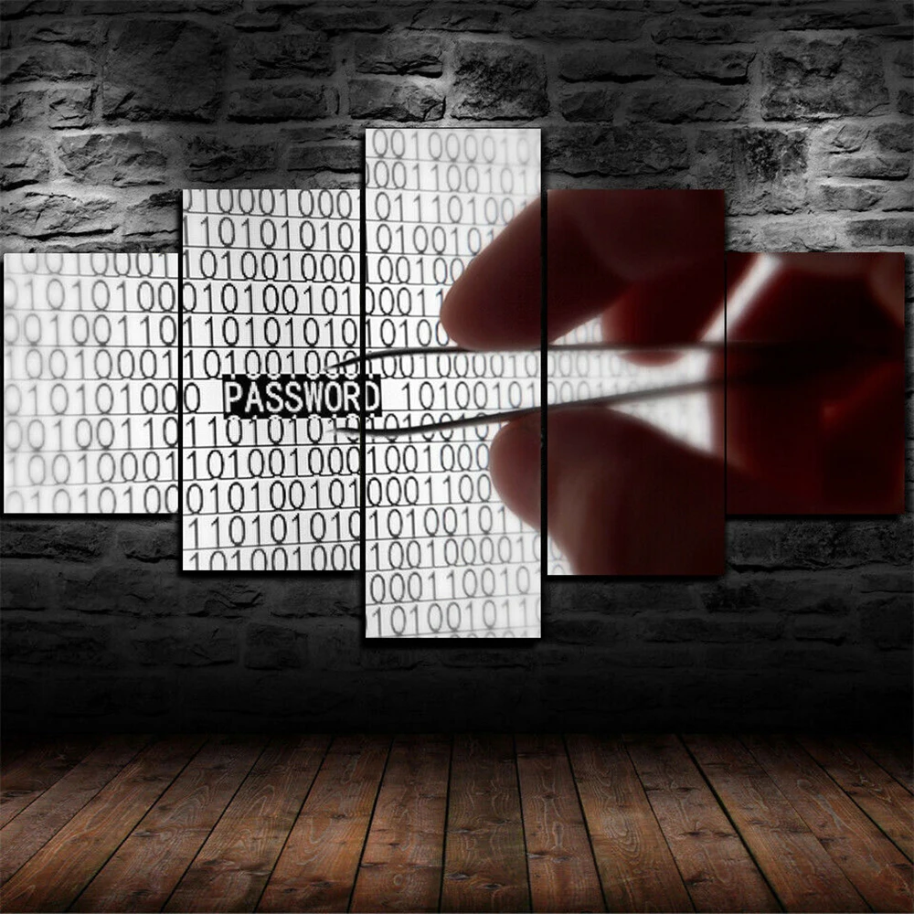 

5 Pieces Wall Art Canvas Painting Abstract White Digital Poster Modern Living Room Bedroom Home Decoration Framework Pictures