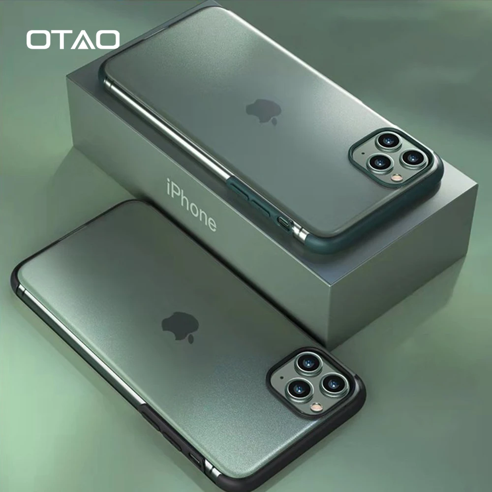 Shockproof Transparent Matte Case For iPhone 11 Pro Max X XS XR 8 7 6 6S Plus Clear TPU Soft Silicone Back Cover Ultra thin | Мобильные