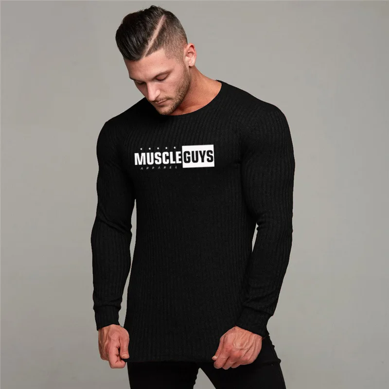 Рубашка для бега мужская спортивная футболка бодибилдинга Спортивная рубашка