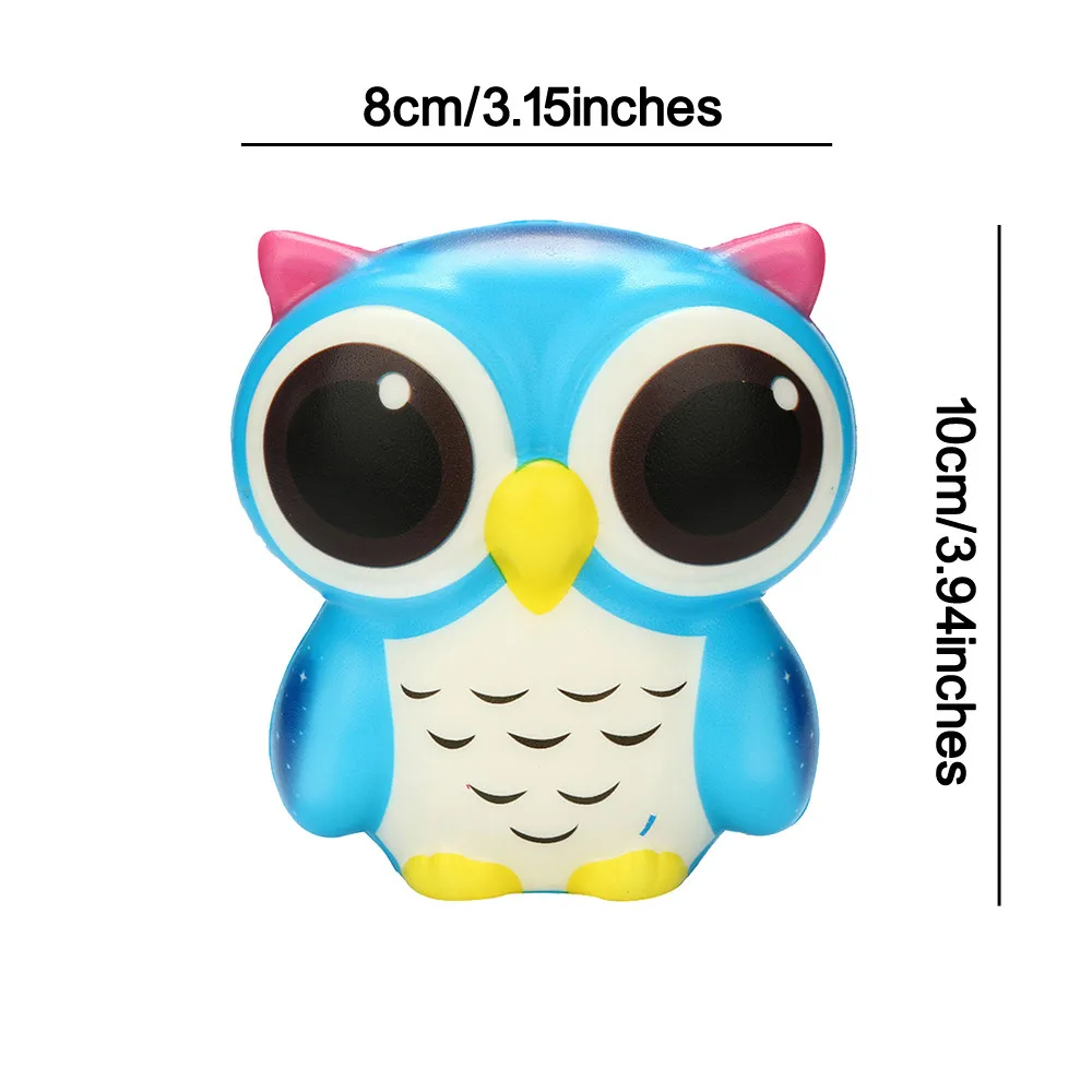 Сжимающая игрушка Очаровательная Сова Мягкая медленно поднимающаяся мультяшная