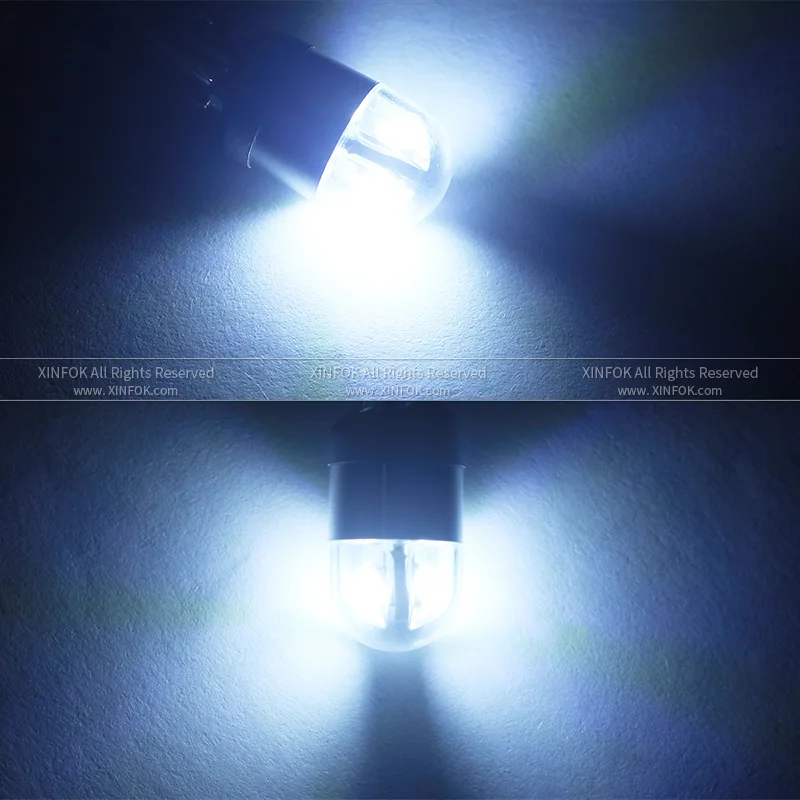 2 шт. автомобильные габаритные огни T10 W5W лампы постоянного тока 12 В белый