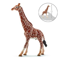 17cm female africa giraffe wild life figurines toy pvc model action figures collection toys for kids gift animal mold
