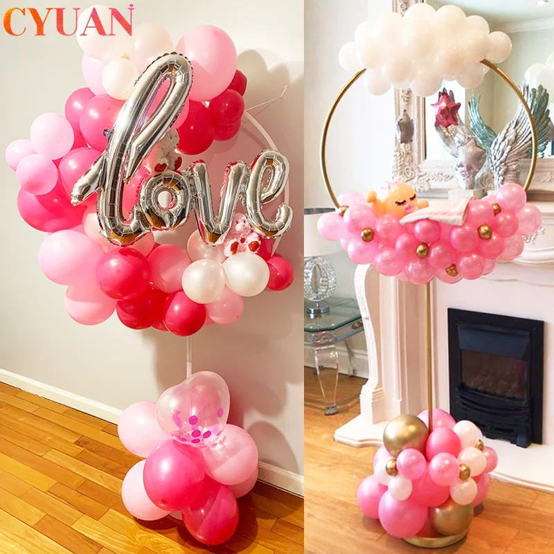 Круглые шарики с арочной аркой держатель-кольцо для шариков украшение дня