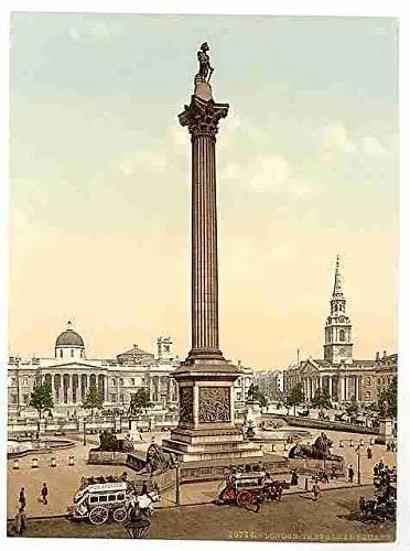 Необычная забавная металлическая табличка Trafalgar Square &amp National London Gallery винтажная