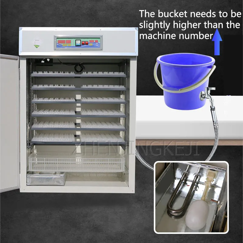 

Intelligent Incubator 700W Fully Automatic Small Home Chickens Duck Goose Bird Quail Eggs Brood Farm Poultry Incubator Equipment