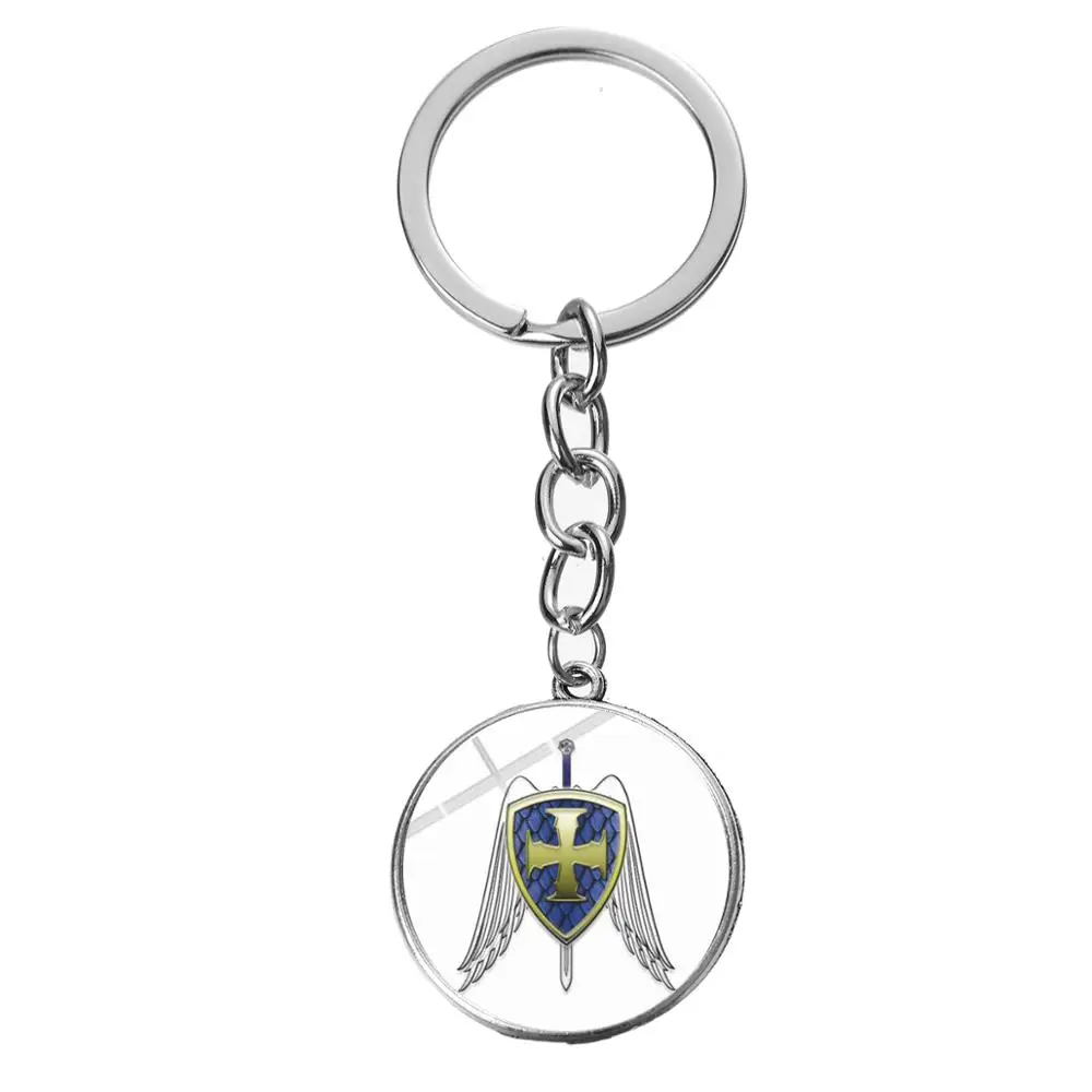 SONGDA винтажный брелок-Шарм Archangel St. Майкл защитит меня, священный щит, защита, знак отправления, брелок, Христианский подарок - Цвет: Style 33