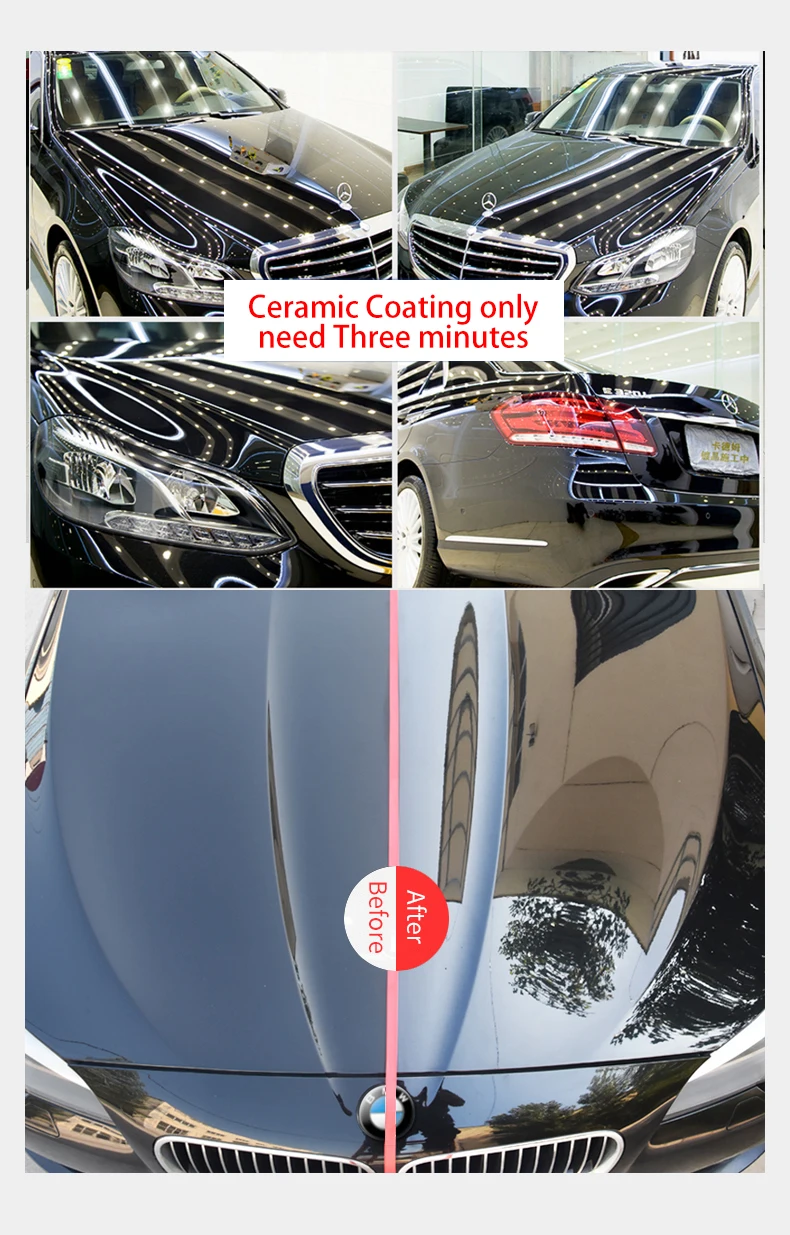Керамическое покрытие для автомобиля 300 мл 9H супергидрофобная жидкость нано