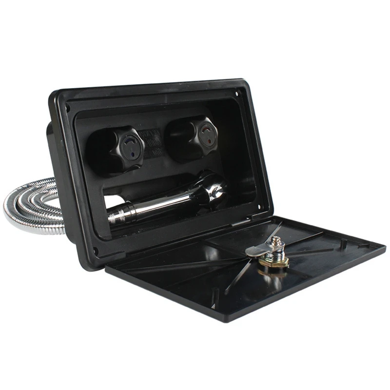 

RV Exterior Shower Box Kit with Lock Boat Marine Camper Motorhome Caravan Access