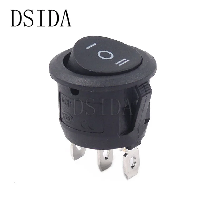 ON/OFF Round Rocker Switch LED illuminated Car Dashboard Dash Boat Van 12V 24V / 6A 250V / 10A 125V 2/3/4PIN Switch 20MM ON-OFF