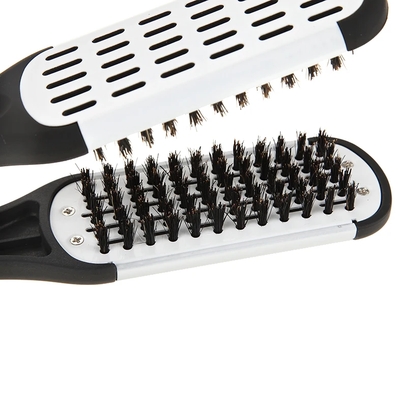 Профессиональный Выпрямитель для волос нейлоновый выпрямитель двойные щетки