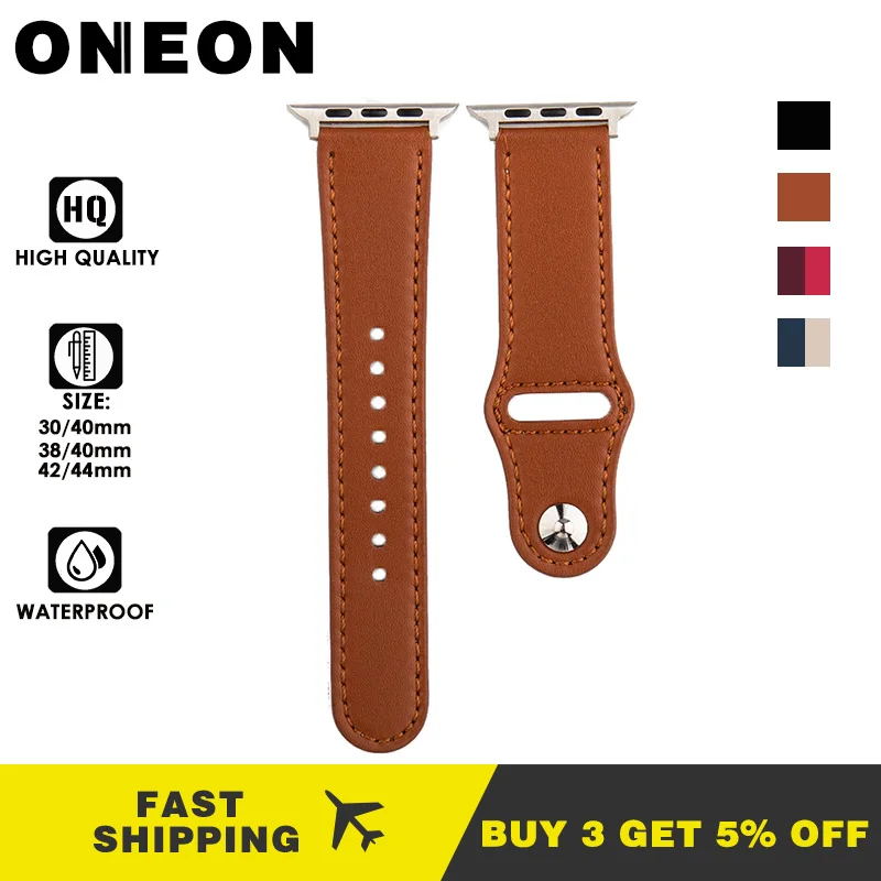 Ремешок ONEON для Apple Watch 2/3 38/42 мм из коровьей кожи|Ремешки часов| |