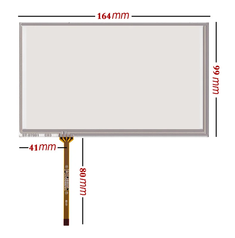 

For 7inch 164*99MM 4-wire Digitizer Resistive Touch Screen Panel Resistance Sensor