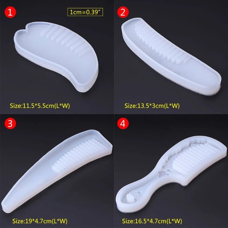 

Silicone Mold DIY Jewelry Comb Making Decorative Craft Handmade Epoxy Resin Tool 57BD