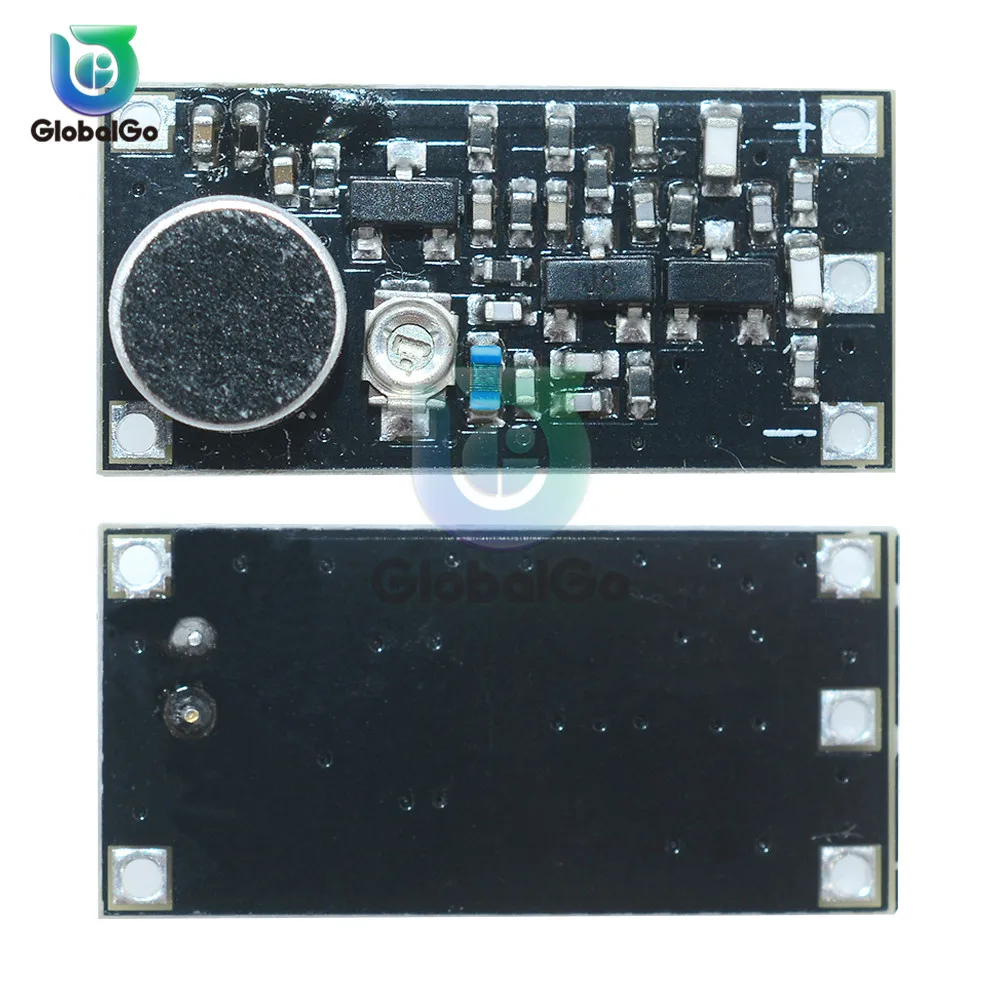Mini FM Transmitter Wireless Microphone Surveillance Frequency Board Module For Arduino Adjustable Capacitor DC 3V 9mA 88-115MHz |