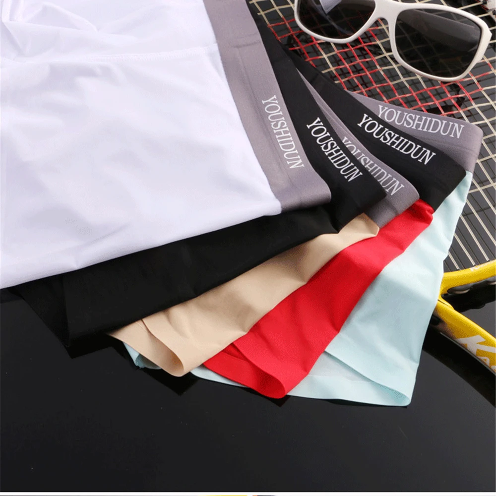 Трусы боксеры мужские из вискозы тонкие бесшовные плавки пикантное нижнее белье