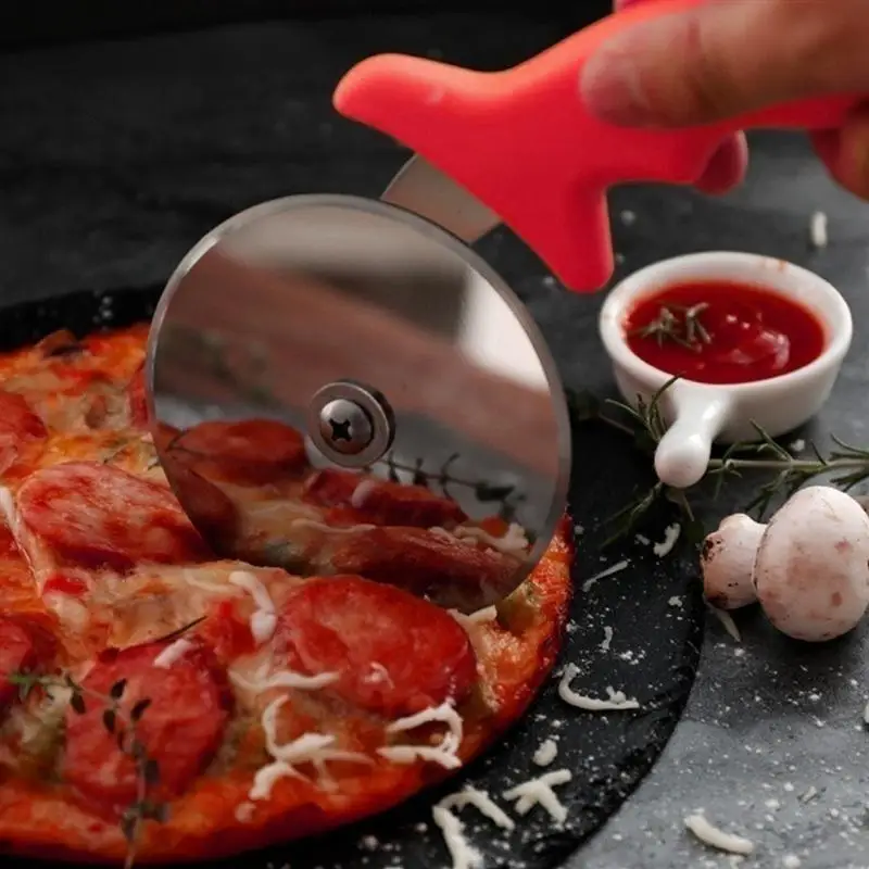 Нож из нержавеющей стали для пиццы нож торта хлеба Пирогов круглый резак