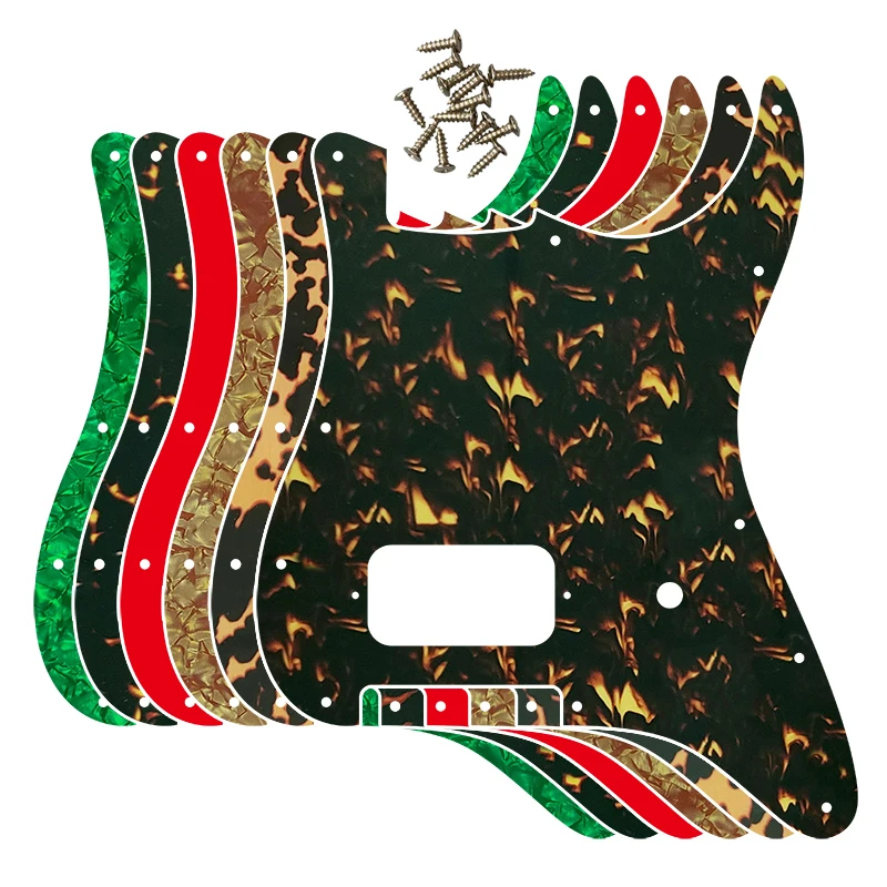 

XinYue Guitar Parts - For FD US 11 Mounting Screw Hole Standard Start H Guitar Pickguard With Brige And Flame Pattern