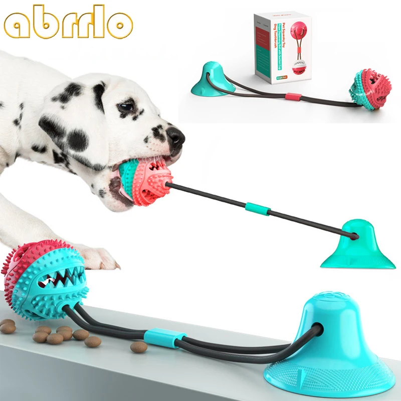 Игрушки для домашних животных с присоской игрушка собак шариком TPR чистка зубов