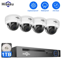 cctv outdoor dome 5mp surveillance security external ip poe camera system kit set home street monitor 10ch 4k nvr video recorder
