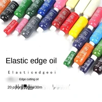 30ml diy leather edge paint oil dye highlights professional 20 colors watercolor paint liquid leather craft
