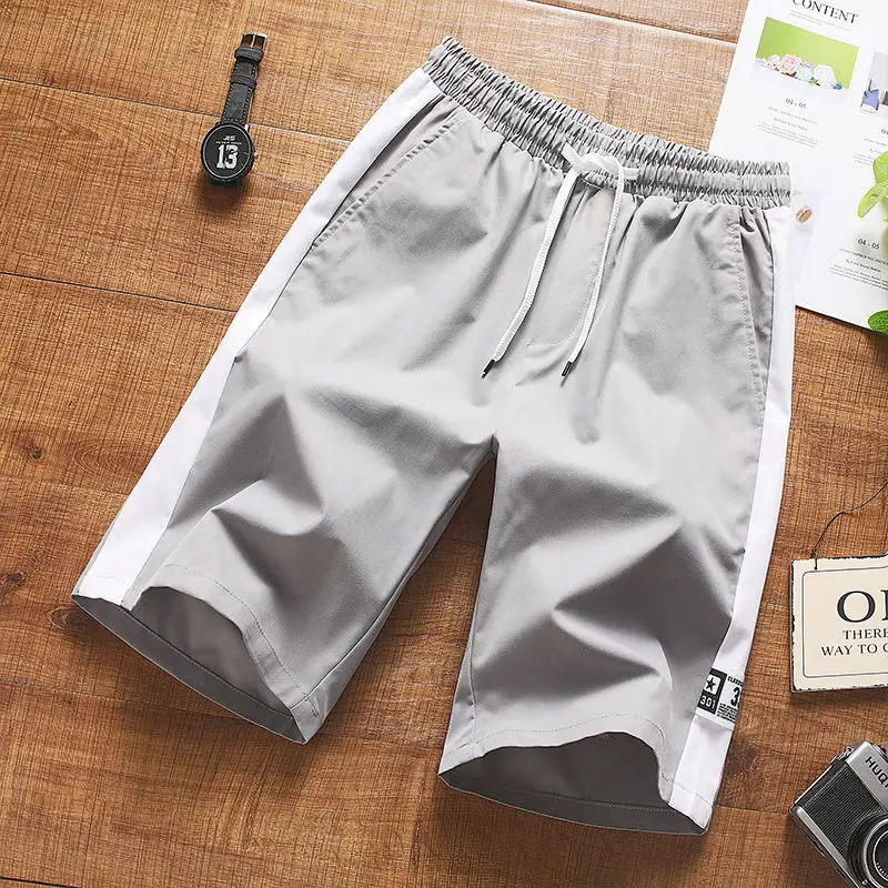 Summer Men's Fashion Brand Casual Pants Youth Personality Simple And Versatile Sports Trend Shorts Beach Men Bing Size