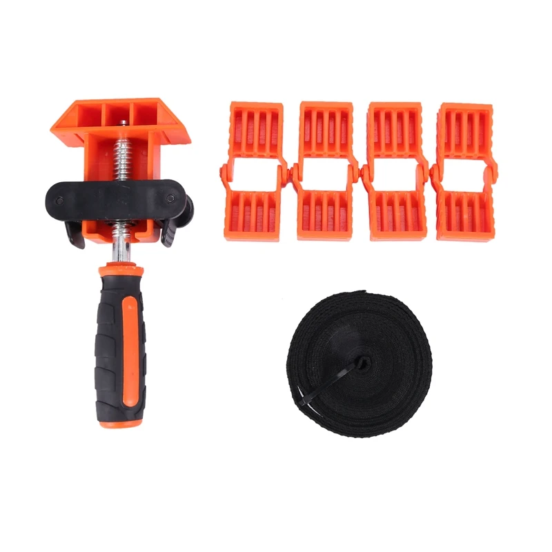 

Woodworker Photo Frame with Strap Clamp Holder Miter Vise Ratchet Angle Clamp Band Tool