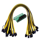 Модуль питания CHIPAL, 9*6 контактов + 4 контакта, наборы коммутационных плат, 9 шт. 6-контактный силовой кабель ATX 64 контакта для HP 1200 Вт 750 Вт PSU GPU видеокарты