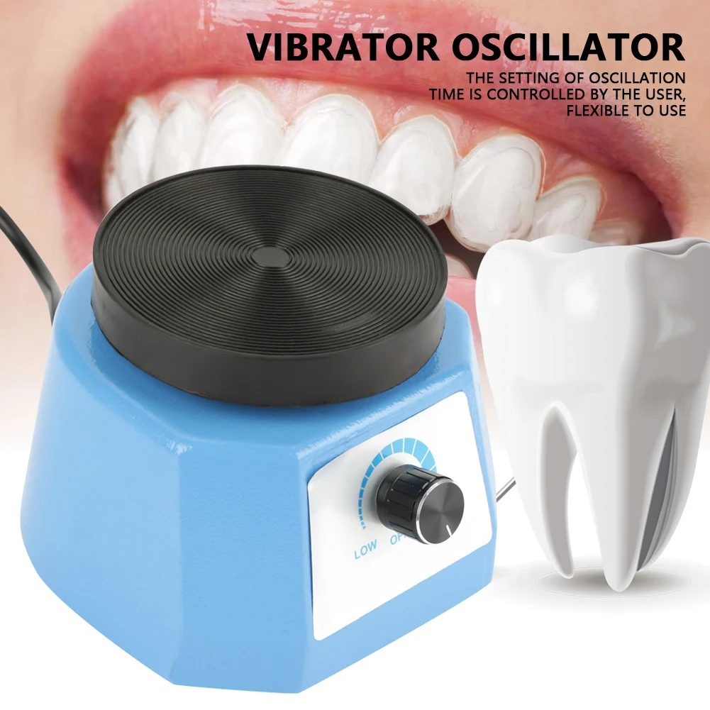 220V100W EU Plug Round Vibrator Shaker Oscillator Dental Lab Equipment Dentist Dental Technicians Used To Eliminat Agaragar Foam