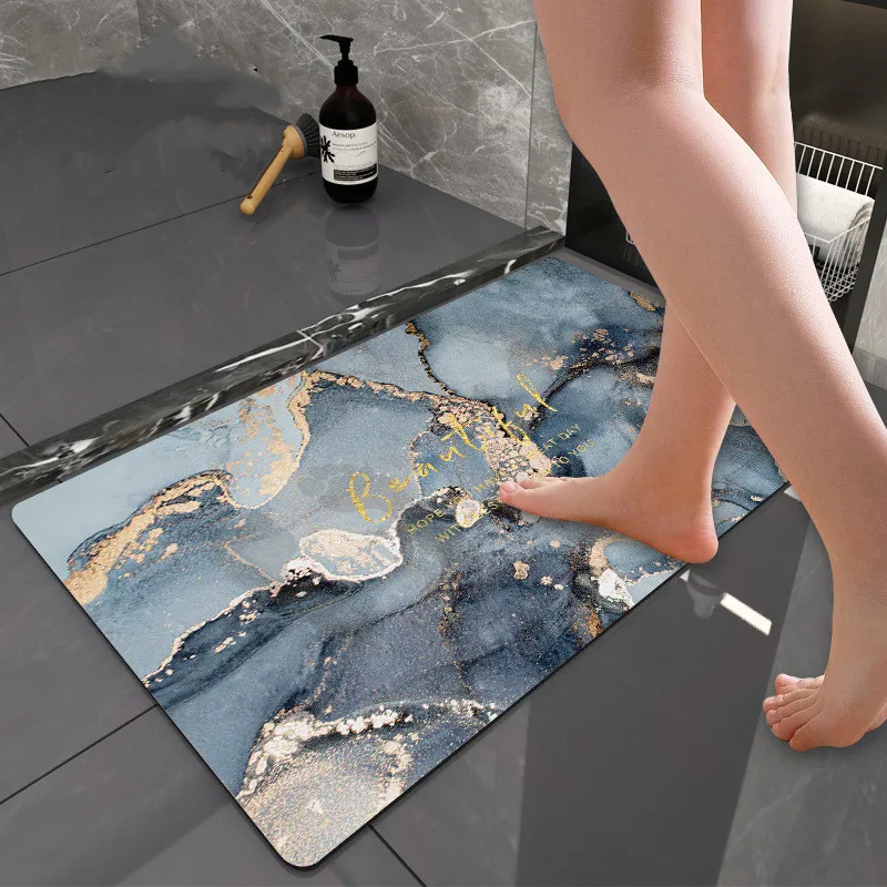 light luxury bathroom mat soft diatom mud absorbent floor mat toilet mat door mat quick drying non slip mat for bathroom free global shipping