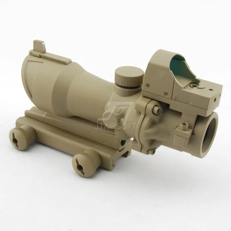 JJ страйкбол ACOG Стиль 4x32 прицел с доктором мини красный точка света сенсор