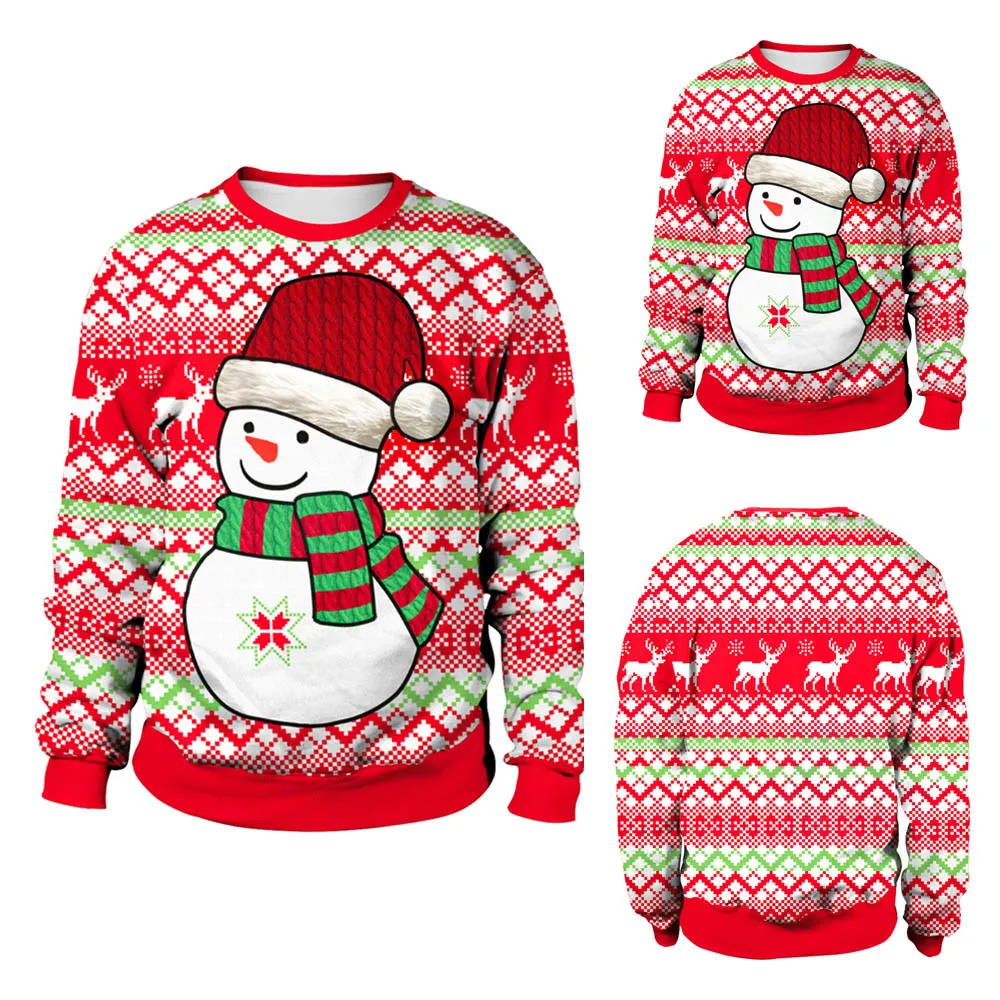 SAGACE веселый цветной свитшот с принтом забавные женские рождественские праздники