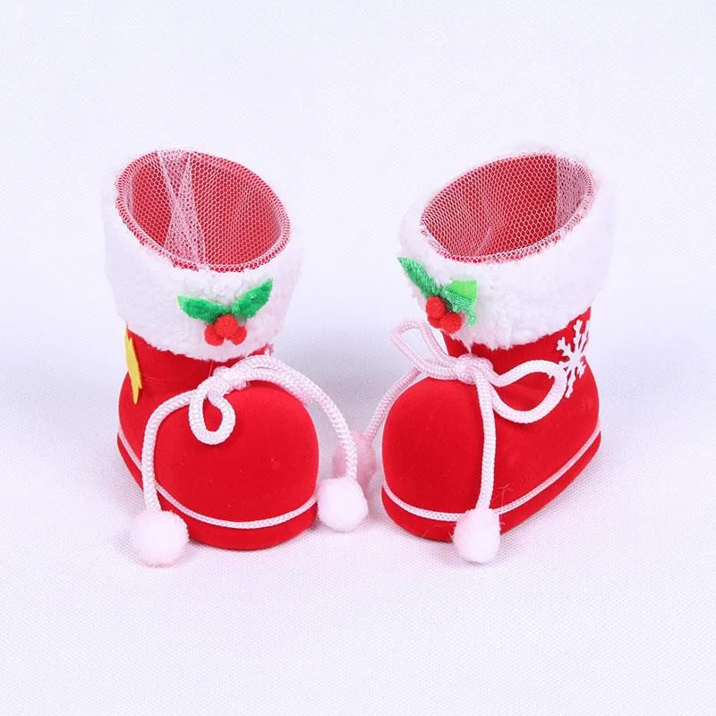 1PR Рождественские туфли коробка конфет обуви креативные держатели для ручки
