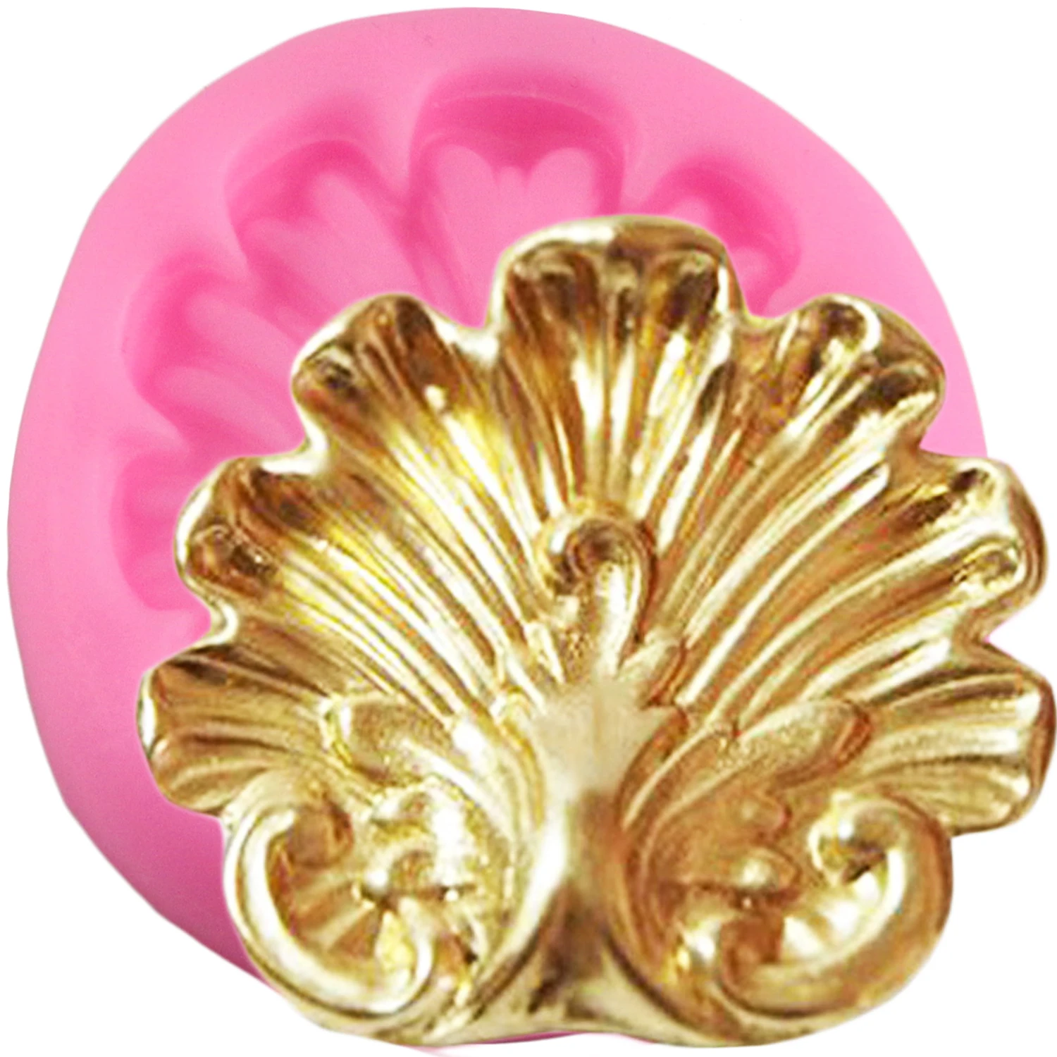 Барочные рельефные силиконовые формы для прокрутки ракушки торты инструменты