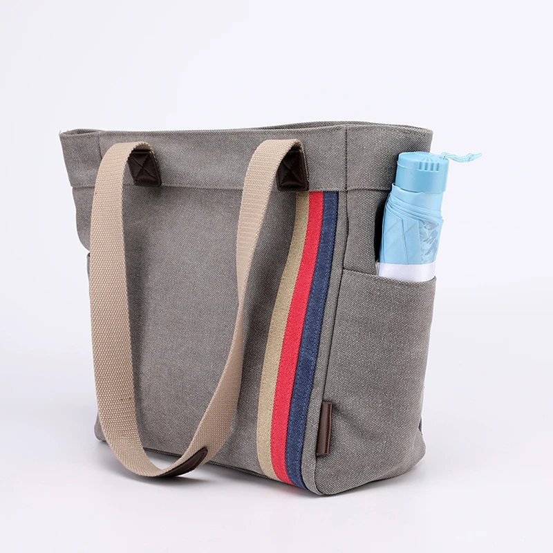 

Big Shoulder Bag Contracted Joker Canvas Leisure Or Travel Bag Large Capacity Solid Shopping Women Large Capacity Handbag
