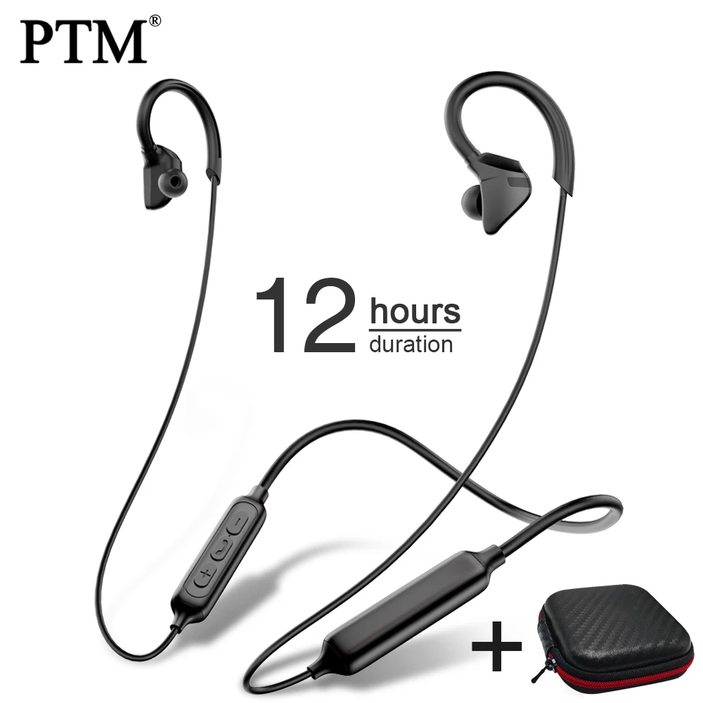 PTM X1C ушные крючки Bluetooth наушники беспроводные Спортивная гарнитура с микрофоном