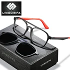 Оправа для очков Мужская с клипсой, для близорукости, авиаторы, поляризационные солнцезащитные очки