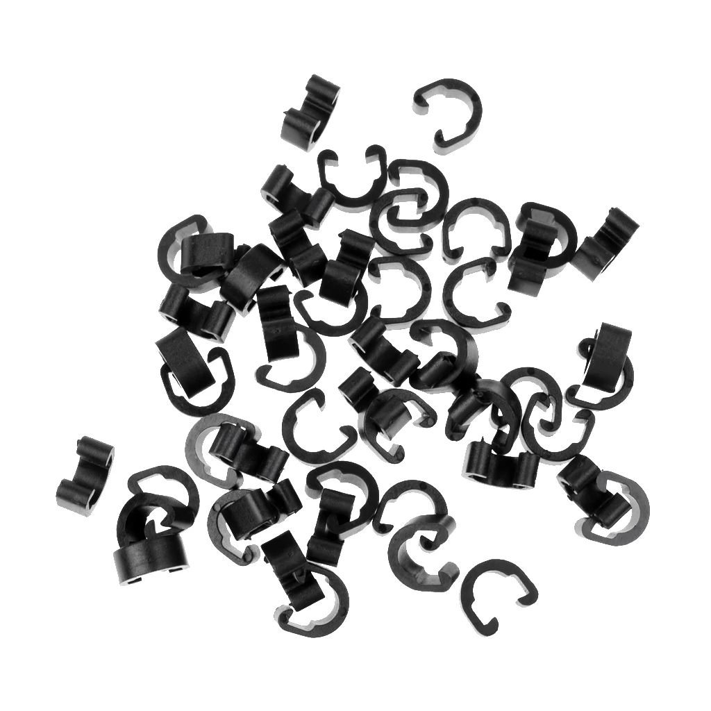 

50pcs Bicycle MTB Bike C-Clip Buckles for Disc Brake Outer Cable Frame Guide