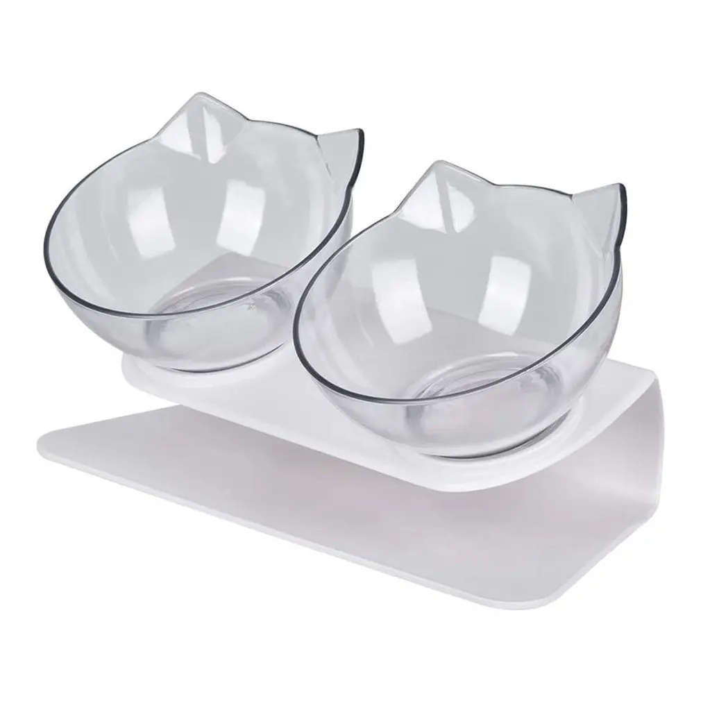 

Non-Slip Double Cat Bowl Dog Bowl With Stand Pet Feeding Cat Water Bowl For Cats Food Pet Bowls For Dogs Feeder Product Supplies