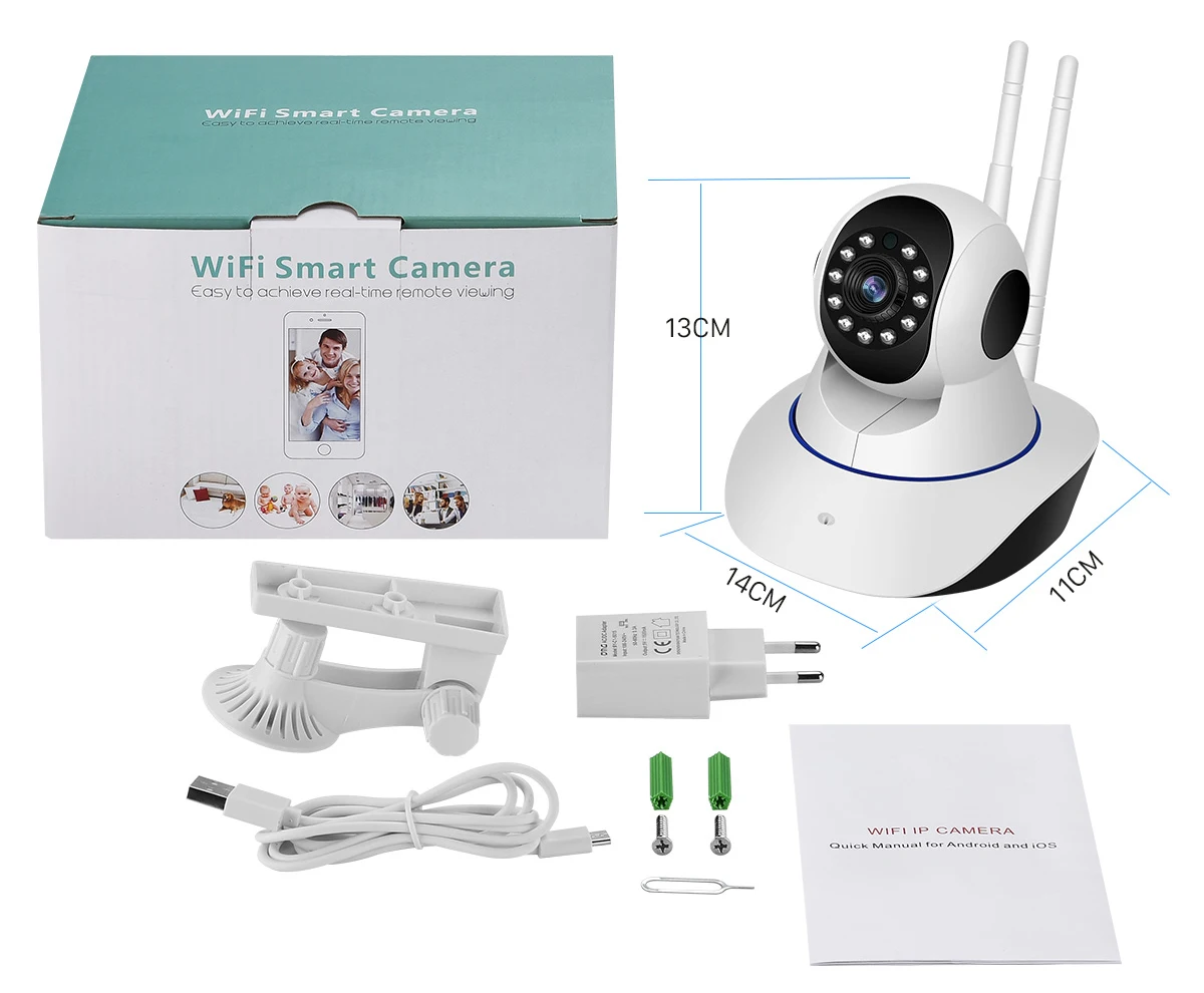 HD 1080P Wifi беспроводная домашняя ip-камера безопасности сеть видеонаблюдения камера наблюдения 15 м ИК ночного видения Детский Монитор besder