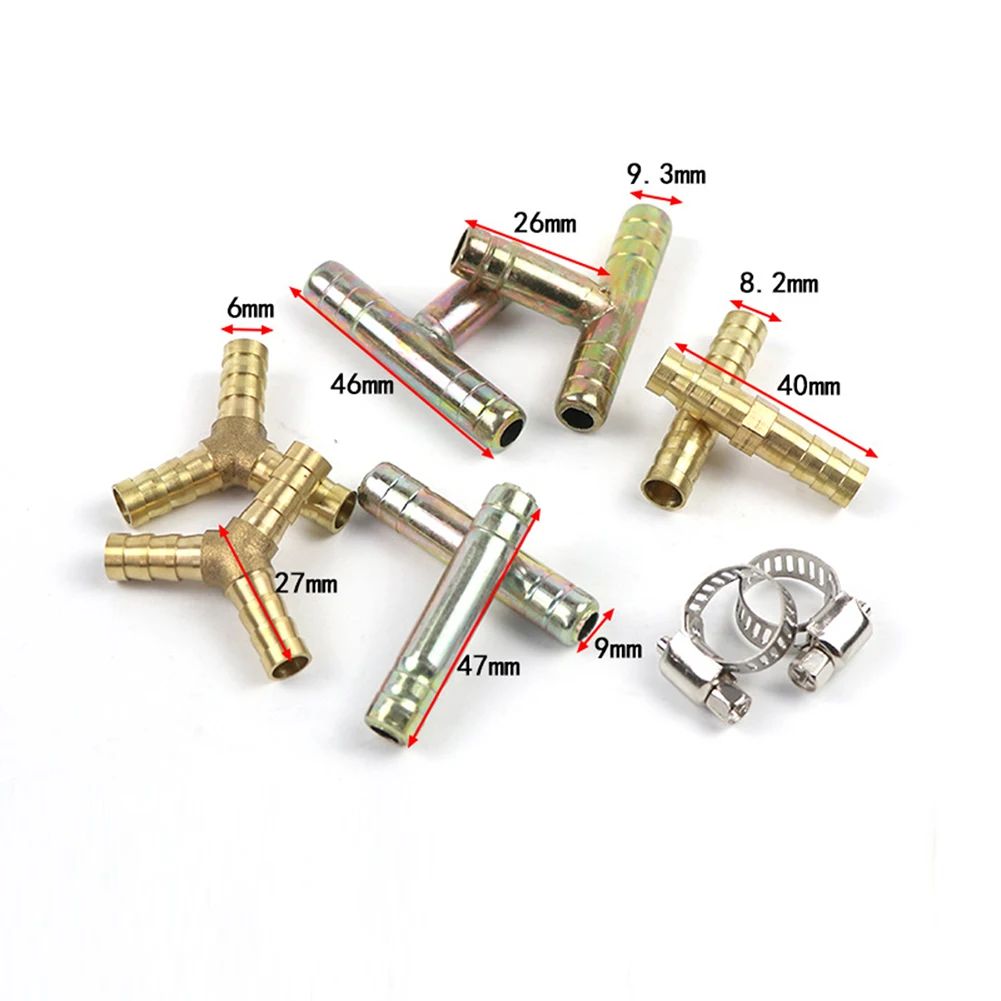 

Copper Pagoda Joint Y-type Gas Pipe Three-way Gas Pipe Straight Hose Joint Fitting Copper Connector Joint Made Of High-quality