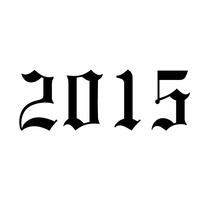 2015 Кольца для мужчин и женщин из нержавеющей стали с номером года на заказ, розовое золото, серебро, открытое мужское женское кольцо, модное обручальное свадебное ювелирное изделие - Цвет основного камня: 2015