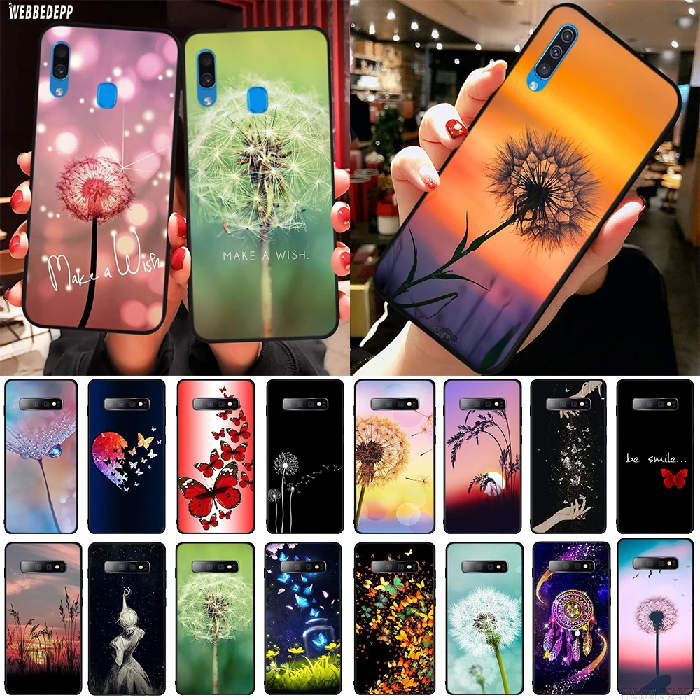 Цветочный вдохновляющий ТПУ чехол для телефона samsung Galaxy A10s A20s A30s A40s A50s Note 10 Plus