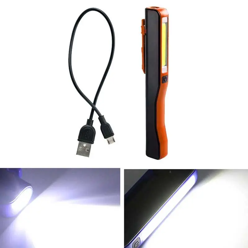 

2 шт./компл., магнисветильник перезаряжаемая USB светодиодная вспышка, мощный рабочий ночник COB для ремонта, яркий светильник для кемпинга