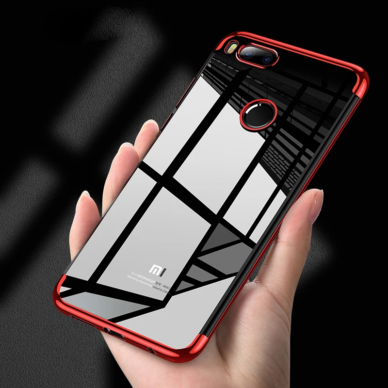 Мягкие ТПУ чехлы накладки для Xiaomi mi Mix 2 2S 8 A1 6 A2 Red 5 Plus S2 4A Note 4 4X 5A 6X 5X прозрачный