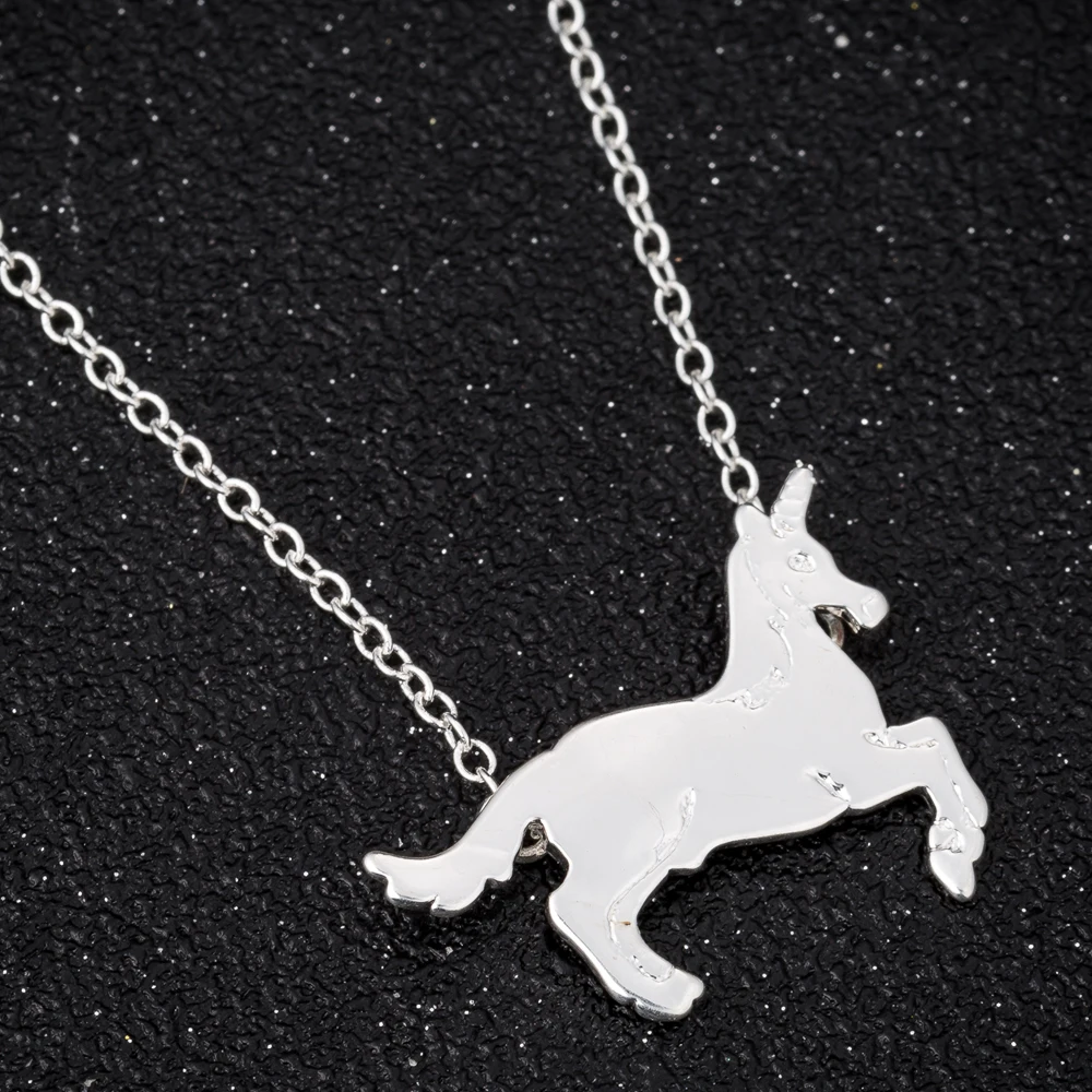 FENGLI Unique Horse Necklaces Pendants Fashion Women Cute Origami Animal Beautiful Jewelry Gift collier | Украшения и аксессуары