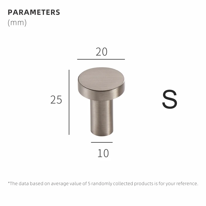 

Ручки для шкафов Dooroom латунные матовые никель серебро