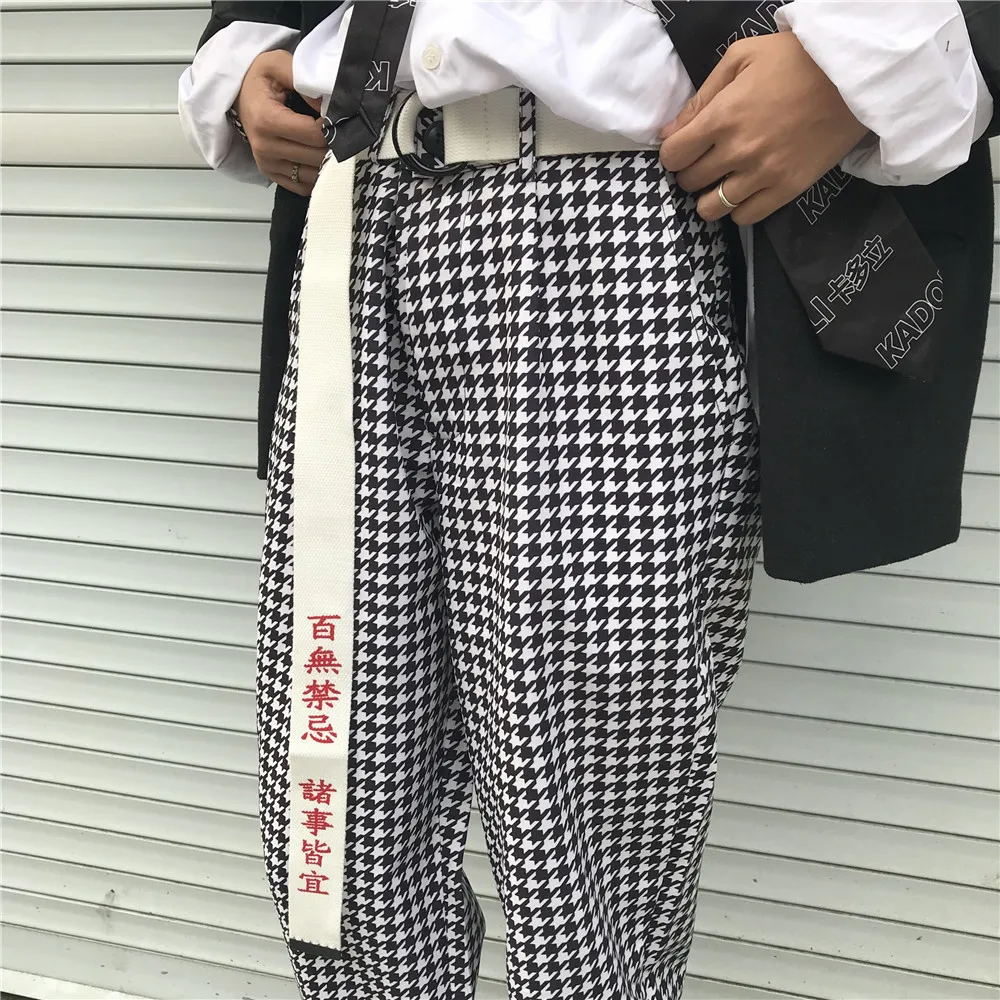 Корейский Японский Панк Забавный регулируемый ремень с буквенным принтом