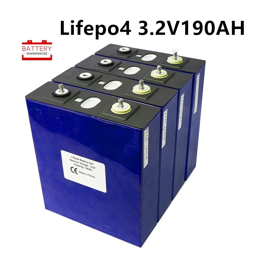 3.2v190AH LIFEPO4 глубокий цикл 2019 новые литиевые железно фосфатные батареи для 12V200AH RV